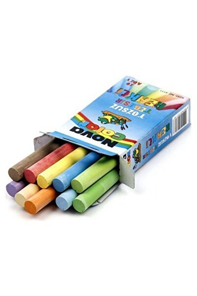 Nova Color Nova Renkli Tozsuz Tebeşir 10'lu 2 Paket