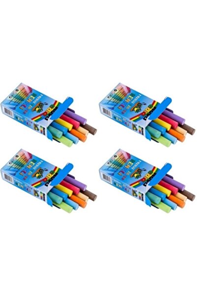 Nova Color Tozsuz Renkli Tebeşir 10'lu 4 Paket