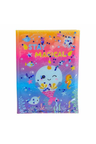 Dolphin Dolphin Watery Cover Mermaid Notebook