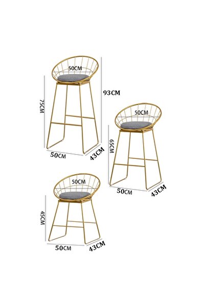 gzm mobilya Sandalye Metal Gold (RENK VE ÖLÇÜ İÇİN İLETİŞİME GEÇİN)