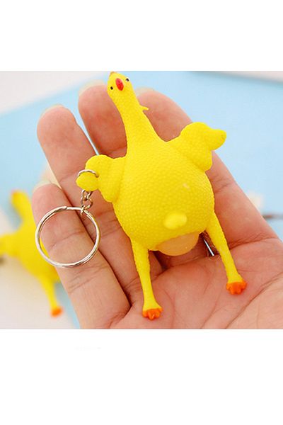çınar bahçesi Egg Hen - Korean Style Keychain, Bag Accessory and Stress Ball