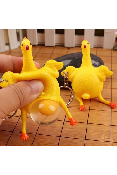 çınar bahçesi Egg Hen - Korean Style Keychain, Bag Accessory and Stress Ball