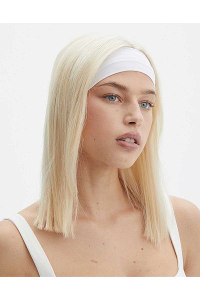 Zupimo 2 Women's Bandanas Made of Combed Cotton Fabric - Hair Band - Sports Headband
