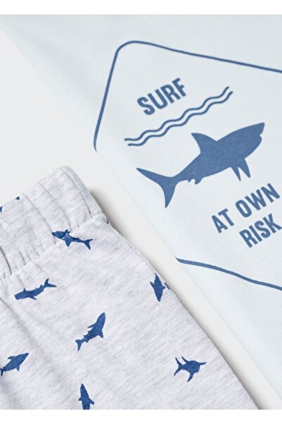 MANGO Kids Desenli Pamuklu Pijama