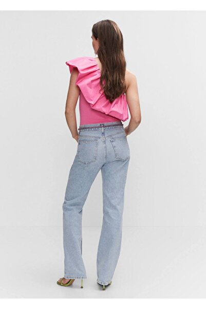 MANGO Woman Volanlı pamuklu body