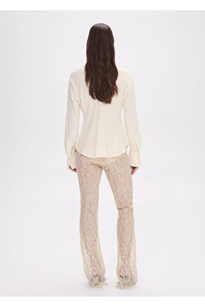 MANGO Woman Bedene Oturan Drape Gömlek