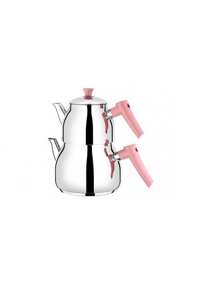 Viola Family Drop Steel Teapot Pink