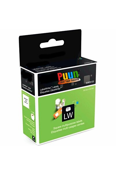 PUUN DYMO LW S0929120 ETICHETĂ DE ADRESĂ ECHIVALENTĂ MULTI-UTILIZARE (750 de etichete/pachet) (25 mm x 25 m)