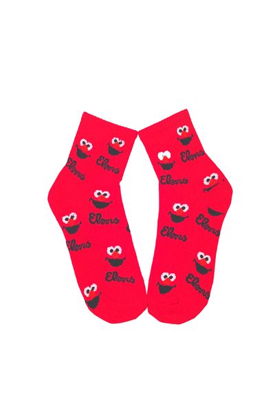 Bonapart Унисекс червени чорапи за колеж Elmo