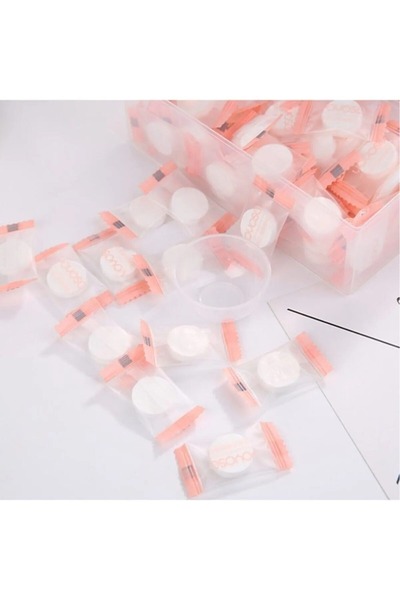 agnos Sıkıştırılmış Suda Şişen Yüz Maskesi Kağıt Maske 5 Adet Maske