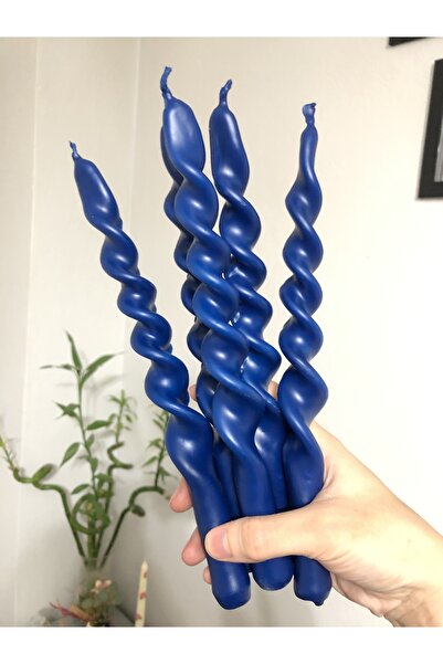 Elif Design Lacivert Burgu Mum El Yapımı Kokulu Şamdan Mumu (1 ADET)