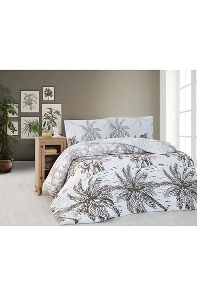 Menderes Home Σετ Παπλωματοθήκη διπλής Ranforce Palm Elephant - Βαμβακερή συλλογή