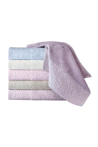 Menderes Home Cotton Collection Bukle Πετσέτα μπάνιου Ivy Powder