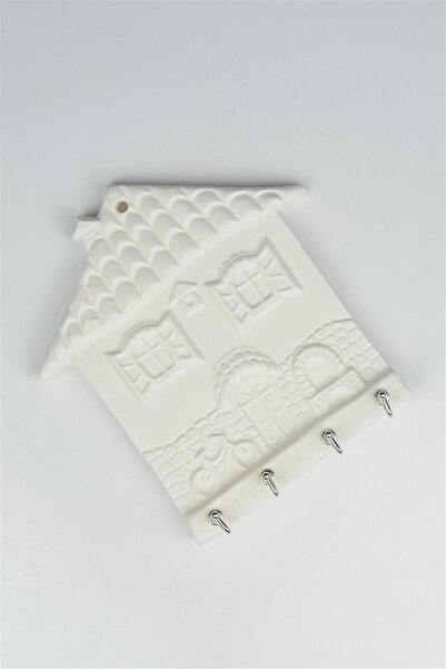 Ref-San Ev Anahtarlık | Seramik Bisküvi (Ham Ürün)