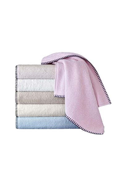 Menderes Home Byzantium Shepherd's Stitched Bukle Hand Towel - Cotton Collection