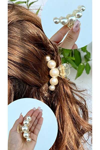 Aksesuar Μεσαίου μεγέθους μοντέλο μισής πέρλας με κούμπωμα μαντάλου