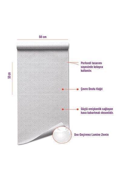On Roll Paper Disposable 50cm x 50m Laminated Inspection Table Cover, Roll Stretcher Cover - 6 Rolls