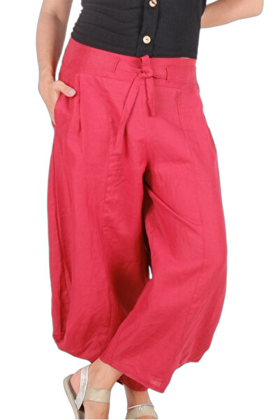 Zesku Dress Keten Şalvar Pantolon