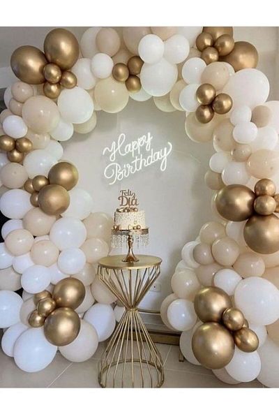 MERİ PARTİ BALLOON CHAIN SET IN PASTEL TONES SPECIAL DAY DECORATIONS BALLOON CHAIN IN SOFT TONES