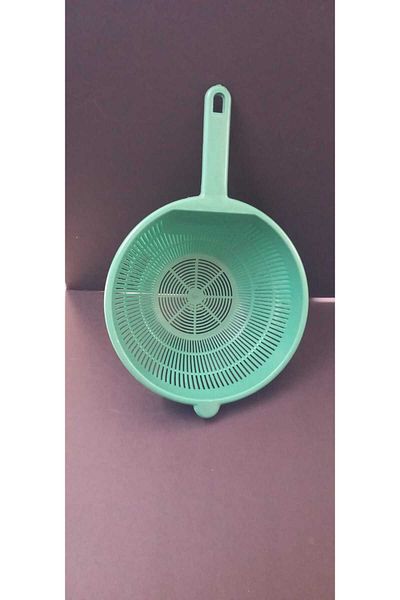 ÇEÇEN HOME Water Green Handle Strainer Multi-Purpose Strainer 23 cm