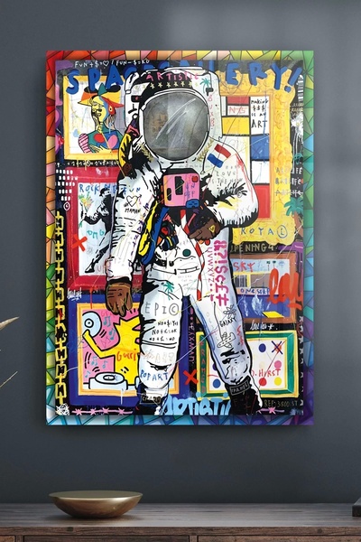 Decovetro Pictură pe sticlă Pop Art Space