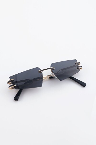 Kapin Quick Kristal Kesim Üçgen Güneş Gözlüğü - Siyah