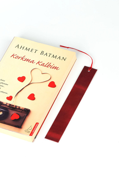 Lost Slope Deri Kitap Ayracı - Gerçek Deri & El Yapımı