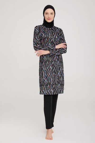 Remsa Mayo Likralı Tam Kapalı Tesettür Mayo Adna 3 9032 Siyah Remsa Mayo