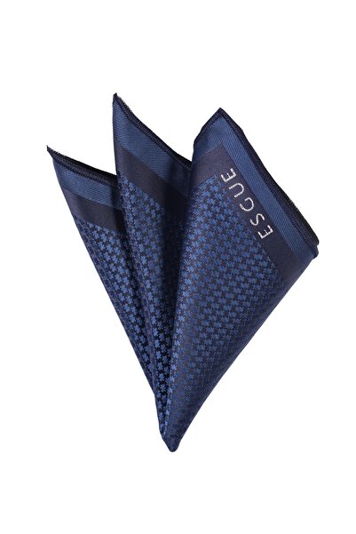 Esgue A. Синя кишенечна хустинка з візерунком
