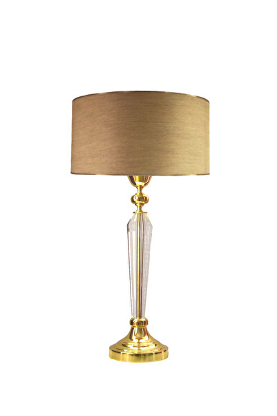 Lampada Amore Gold Kristal Metal Abajur - Vizon