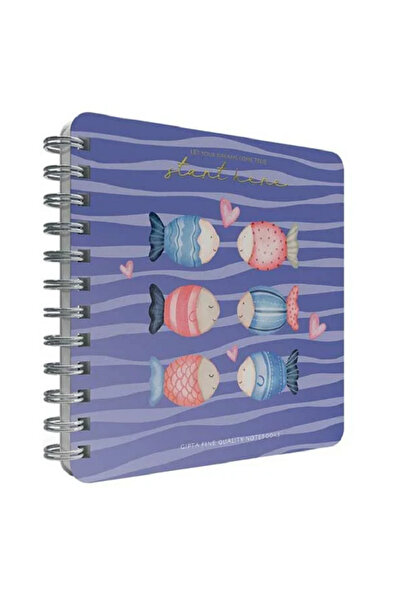 Gıpta Start Spiralli Mavi Sert Kapak 100 Yaprak 16*16 Noktalı Defter