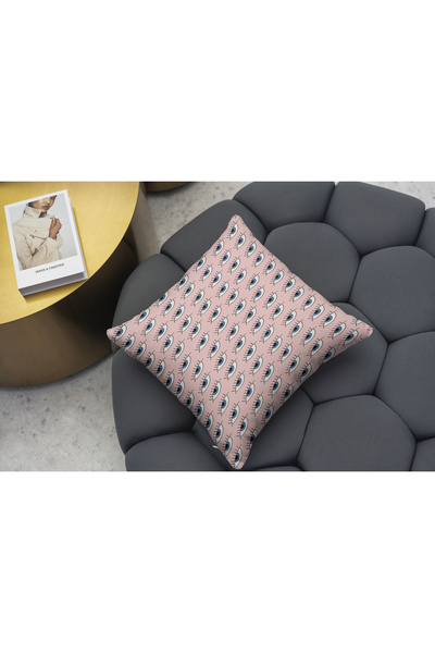 RUGSMODERN Κάλυμμα μαξιλαριού ριχτάρι 1053 Pink Blue Eye