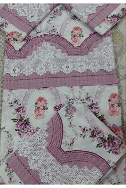 bursa çeyiz ELİŞİ DANTELLİ NEVRESİM TAKIMI ÇARŞAFI DANTELSİZ