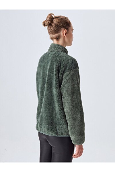 Ltb Cardigan de pluș cu guler vertical Mıyolo 0112481909600190000