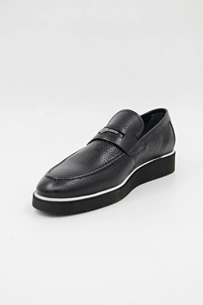 JAMES FRANCO M494 Düz Eva Taban Loafer Deri Erkek Ayakkabı