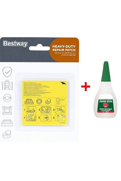 BESTWAY Şişme Yatak Yastık Havuz Oyuncak Vs. Tamir Onarım Yaması 62068 Japon ...