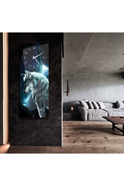 EMYA HOME Saatli Neon Kurt Cam Tablo