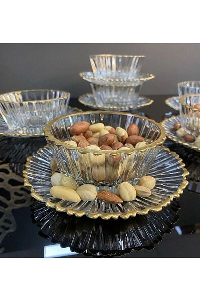 MZGN ELTA 12 Piece Snack Bowl and Serving Set