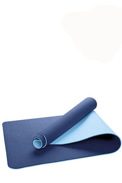 MultiFlexPro Çevre Dostu Pilates Minderi Hizalamalı 8mm Tpe Yoga Matı Çift Ta...