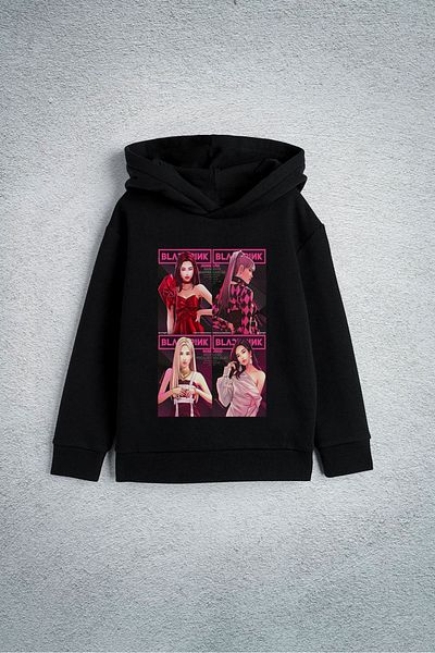 Darkia Детски суичър с качулка и качулка със специален дизайн на Blackpink Music Group