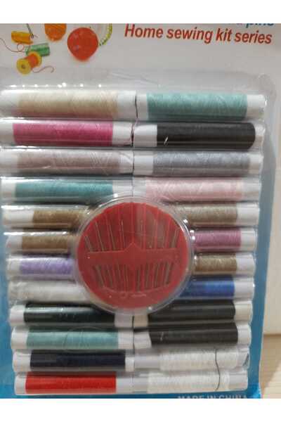 101 çeşit Набір для шиття: 24 голки, нитки та голки для шиття