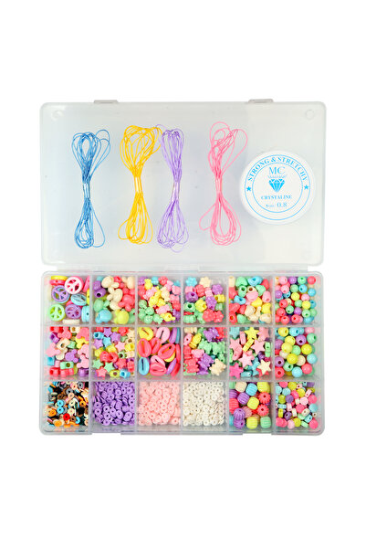 Egem aksesuar Soft Renklerde Fimo Çocuklar Için Takı Yapma Seti - Hobi Bileklik Kolye Yapım Seti