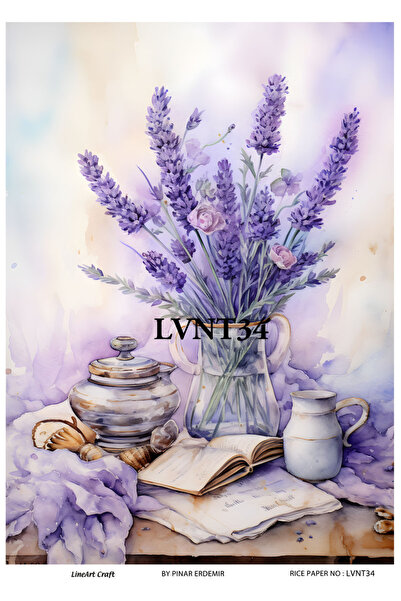 LİNEART Pirinç Dekopaj Kağıdı No:LVNT34- 29X42cm