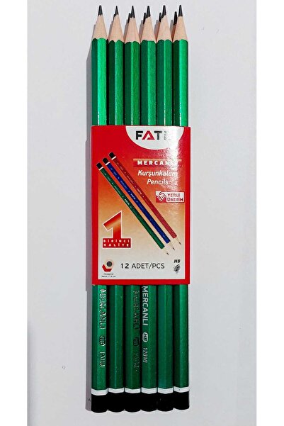 Fatih قلم رصاص مرجاني 12 قطعة أخضر