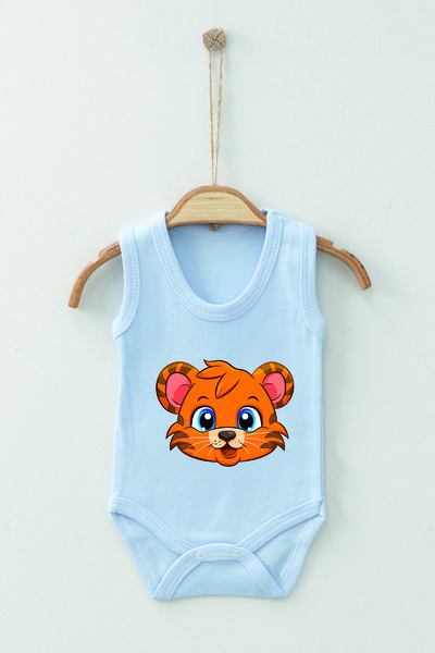 ADABEBEK سالوبيت للأطفال مصنوع من القطن العضوي بنقشة النمر بنسبة 100%