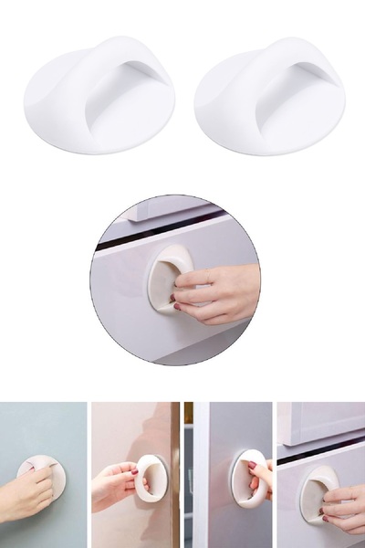 BİTERSE 2 дръжки за шкафове, спирачка за чекмеджета, самозалепваща се дръжка