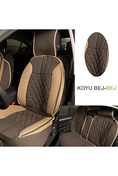 Genel Markalar Elegance 5'li Minder Koyu Bej-Bej / KLMNY540