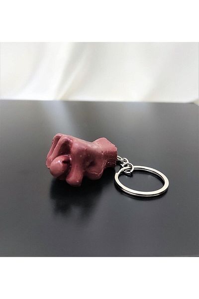 TÜKKAN ACCESSORİES Nah Keychain Brown