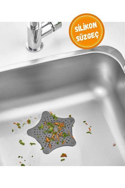 WAPPA Yıldız Silicone Sink and Bathtub Drain Strainer
