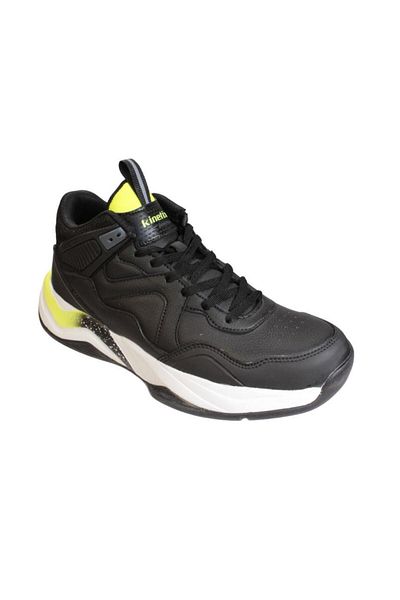 Kinetix KINETIX Men's Black High Top Basketball Sports Shoes